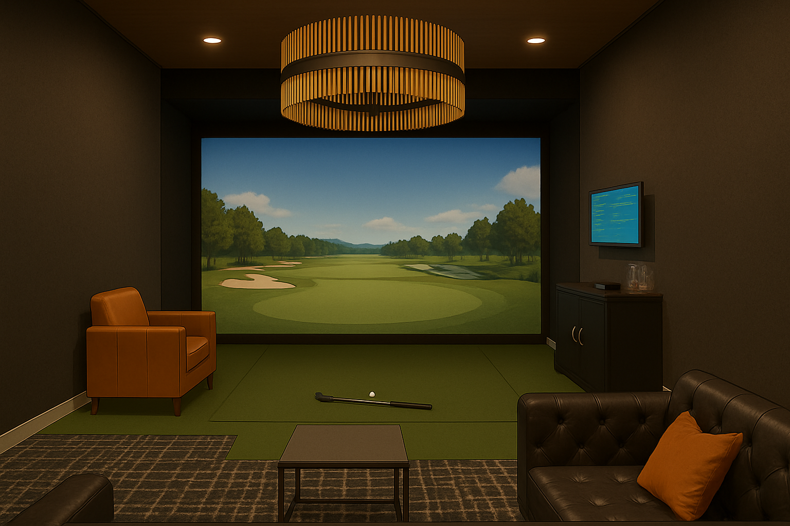 PinHigh Worthington simulator screen rendering